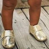 Load image into Gallery viewer, Leather Loafer in Gold (Toddler/Little Kid)