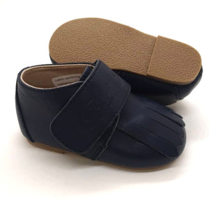 Leather Loafer in Navy (Toddler/Little Kid)