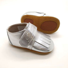 Load image into Gallery viewer, Leather Loafer in Silver (Toddler/Little Kid)
