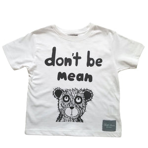 Don't Be Mean Anti-bullying Collection - Bear White T-Shirt